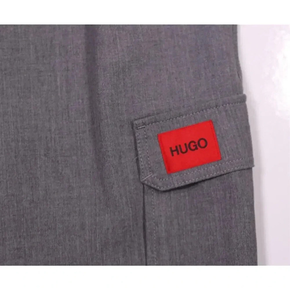 Hugo Boss Current Glavin Light Gray Tapered Fit Joggers Cargo Pants 30 - Picture 8 of 12